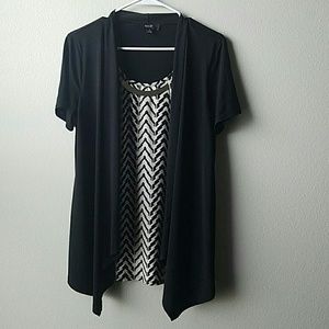 Naif Beige and Black Top